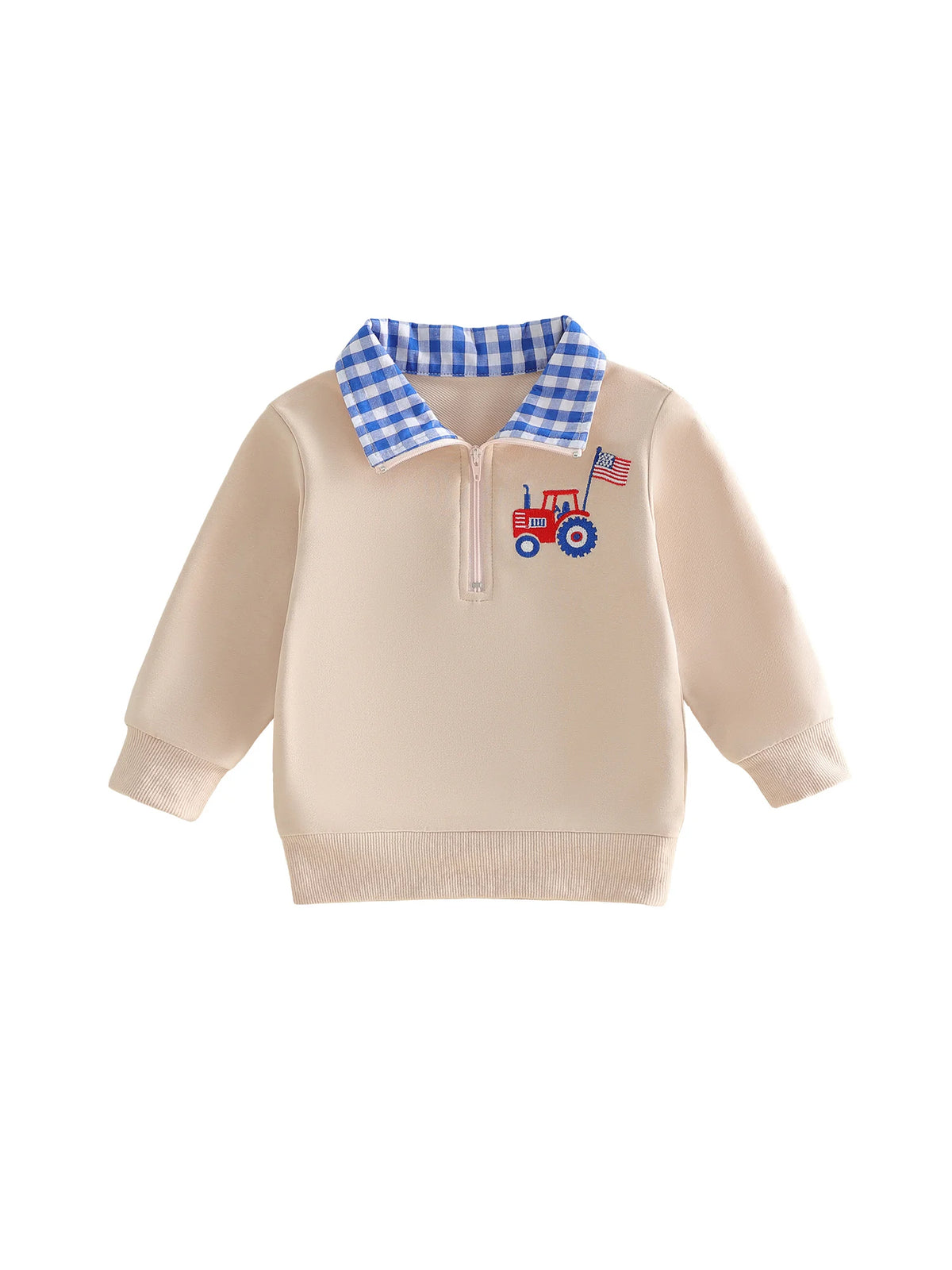 Peter Patriot Knit Pullover - Boys Long Sleeve Shirt - The Palm Beach Baby Estimated 10 - 16 Day Shipping