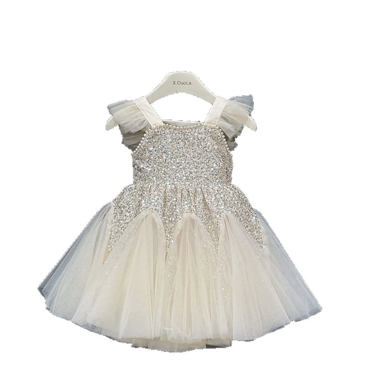 Natasha Shimmering Sequined Party Dress for Girls
