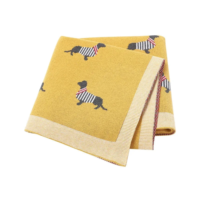 "Doxy" The Dachshund Print Children's Blanket - 6 Colors