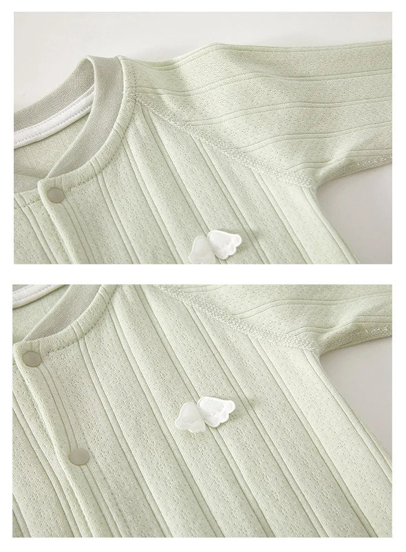 Quin Cloud Soft Cotton Long-sleeved Romper - 1 to 9 Months