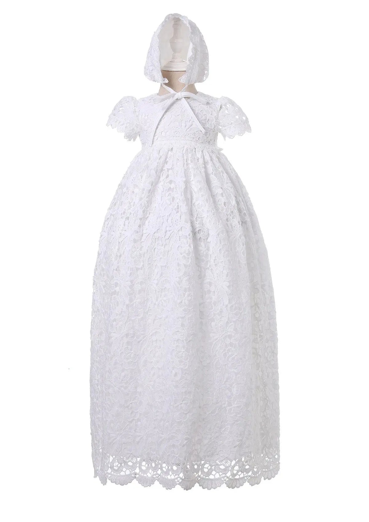 Zoey Elegant Lace Special Occasion Gown With Matching Hat