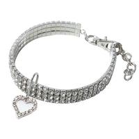 "A Bling Thing" Rhinestone Dog Collar - Sweet Heart for Your Sweetie - The Palm Beach Baby