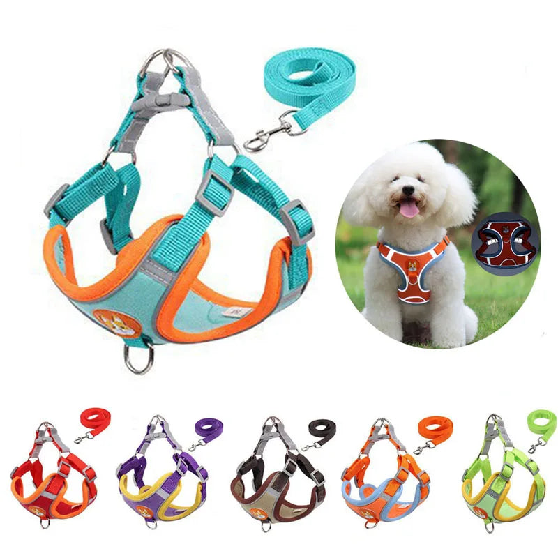 Colorful Reflective Pet Harness