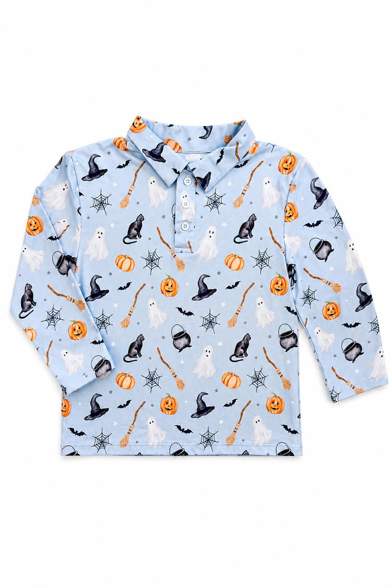 Spooky Season L/S Polo - The Palm Beach Baby