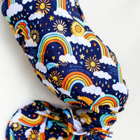 The Forever Swaddle Blanket | Here Comes the Sunshine (Blue)