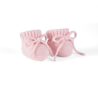 Knitted Booties in Pink