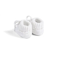 Knitted Booties in White