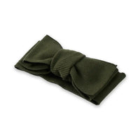 Knitted Oversized Topknot in Forest Green