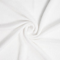 Ruffled Edge Knit Baby Toddler Blanket in Timeless Wentworth White