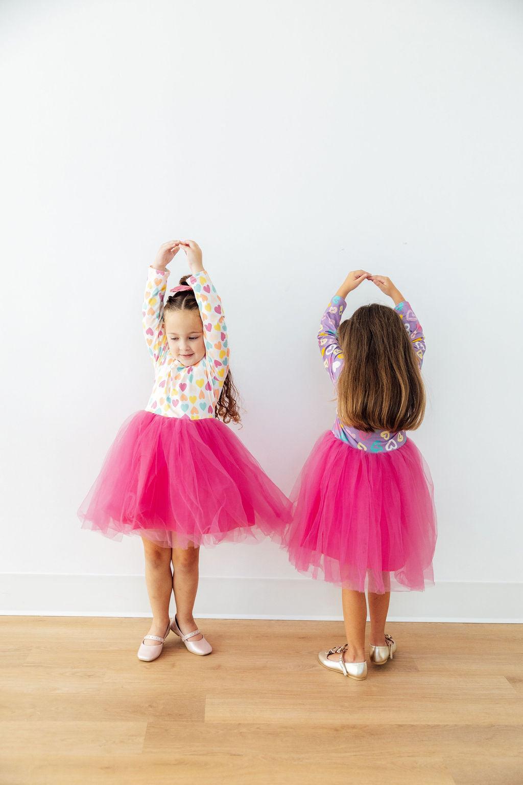 Sweetheart Long Sleeve Tutu Dress