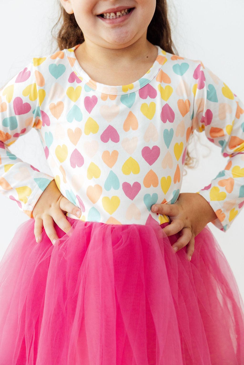 Sweetheart Long Sleeve Tutu Dress