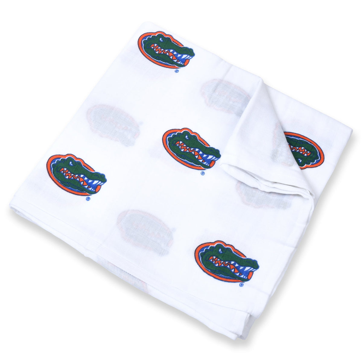 University of Florida Gators Muslin Swaddle Blanket – Soft Breathable 47x47 Baby Blanket – Officially Licensed UF Newborn Gift