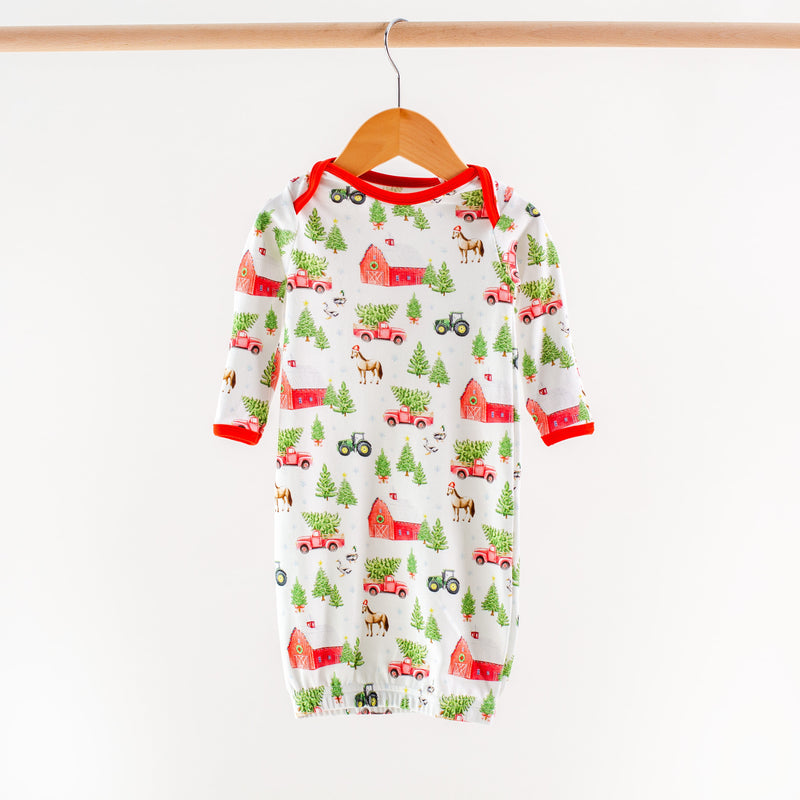 Christmas Tree Farm Organic Cotton Kids Pajamas - The Palm Beach Baby