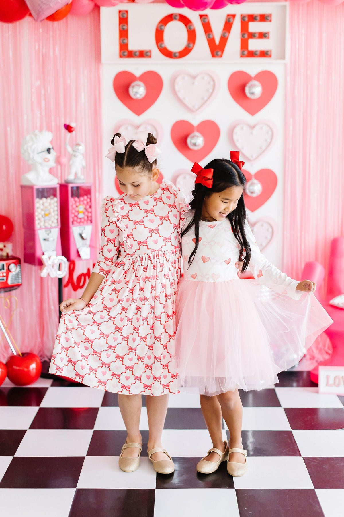 Lovebug 3/4 Sleeve Ruffle Twirl Dress for Girls - The Palm Beach Baby Mila & Rose ®