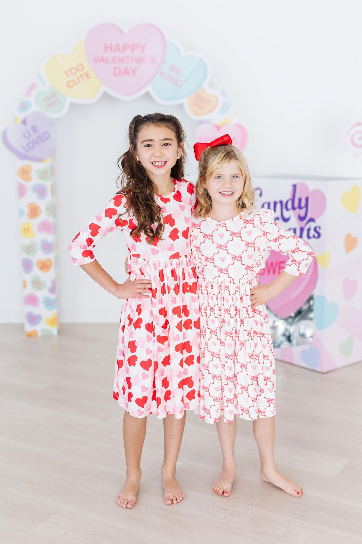 Lovebug 3/4 Sleeve Ruffle Twirl Dress for Girls - The Palm Beach Baby Mila & Rose ®