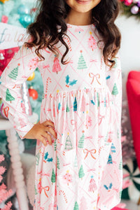 Very Merry L/S Pocket Twirl Dress