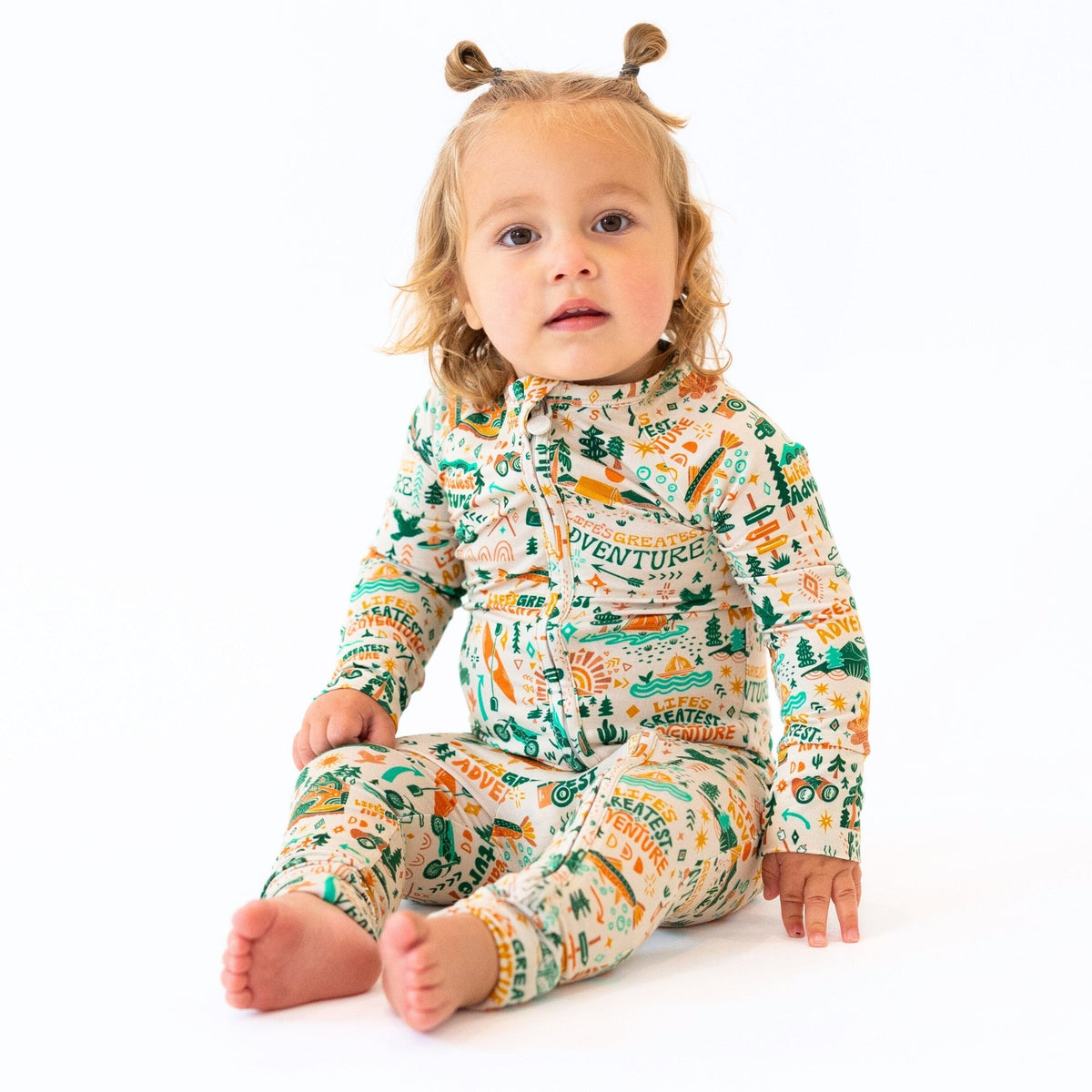 Convertible footies of the Second-Skin Toddler Convertible Romper by Raising Mama, demonstrating warmth and barefoot freedom.