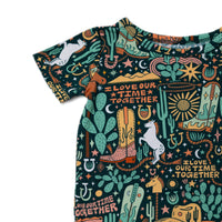 The Second-Skin 2-Piece Short Sleeve Pajama | Wild West