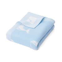 Whale Jacquard Knit Baby Blanket