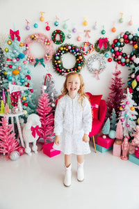 White Velvet Sequin Jacket for Girls - The Palm Beach Baby Mila & Rose ®
