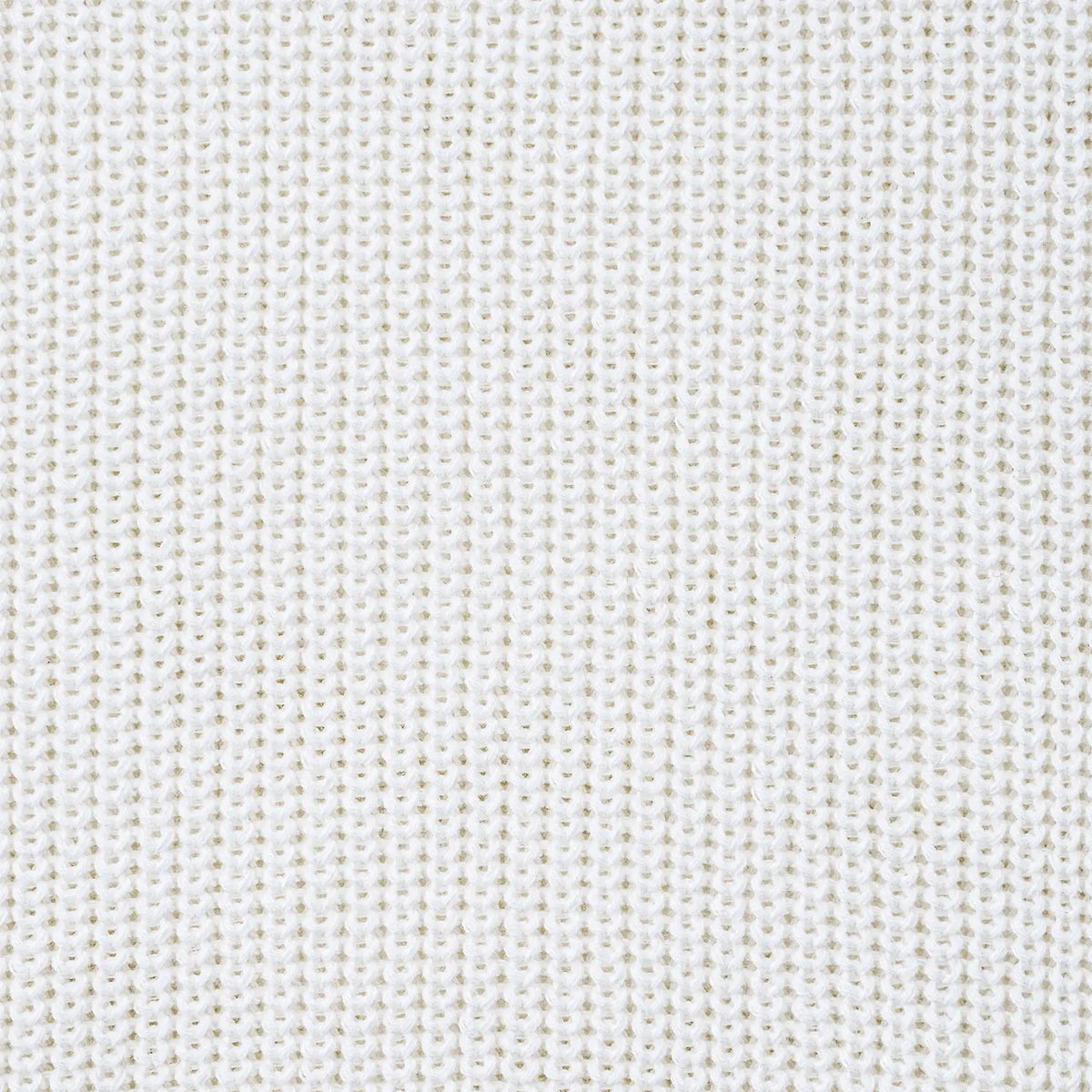 Macro shot of optic white cotton yarn forming intricate open-weave grid pattern