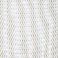 Macro shot of optic white cotton yarn forming intricate open-weave grid pattern