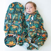 The Forever Swaddle Blanket | Wild West - The Palm Beach Baby Raising Mama