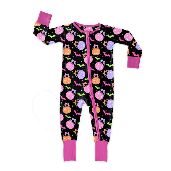 Bamboo Layette - Party Pumpkins - Pixie - The Palm Beach Baby