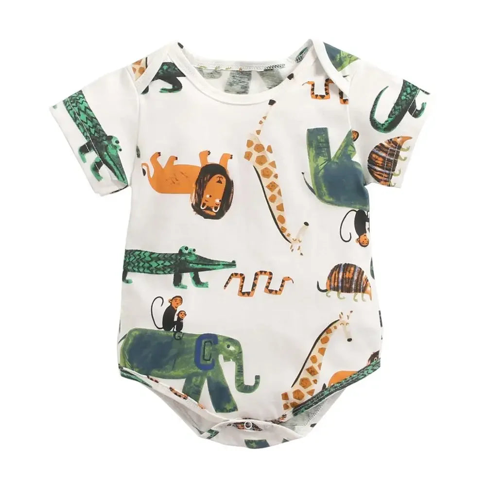 Animal Print Baby Onesies - Cute & Comfy Baby Rompers - The Palm Beach Baby
