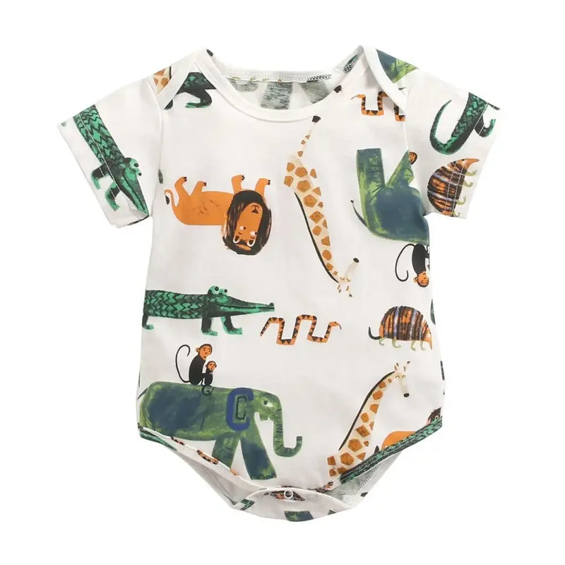 Animal Print Baby Onesies - Cute & Comfy Baby Rompers - The Palm Beach Baby