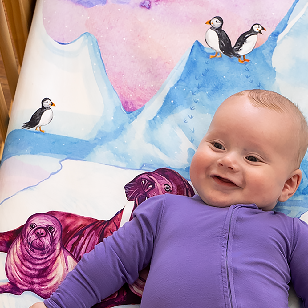Ice Ice Baby Fitted crib sheet