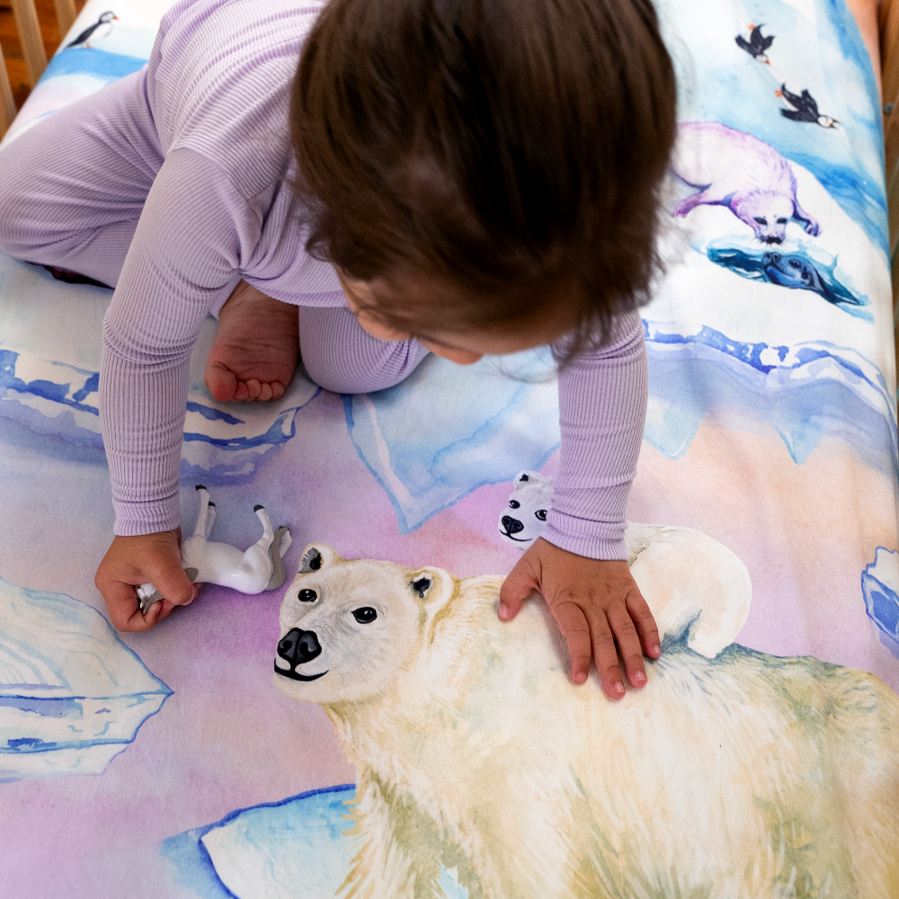 Ice Ice Baby Fitted crib sheet