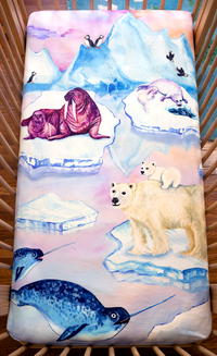 Ice Ice Baby Fitted crib sheet