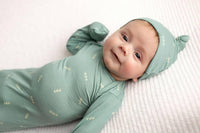 Three Little Tots Arrow Knotted Newborn Gown - Soft & Cozy - The Palm Beach Baby
