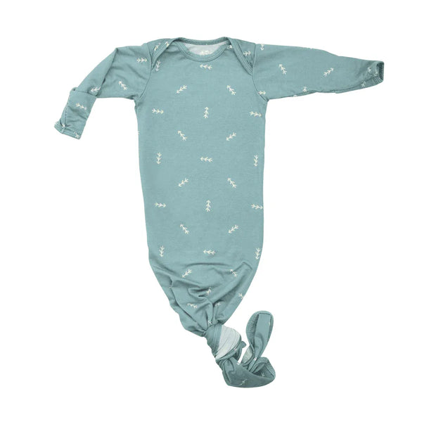 Three Little Tots Arrow Knotted Newborn Gown - Soft & Cozy - The Palm Beach Baby