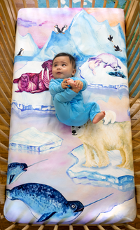 Ice Ice Baby Fitted crib sheet