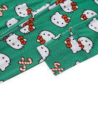 PoshTOT Sanrio Kitty Green Bamboo Baby Convertible Zippy Romper - The Palm Beach Baby