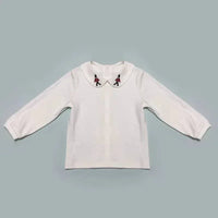 Baby Boy Soldier Romper Set with Embroidered Collar - The Palm Beach Baby