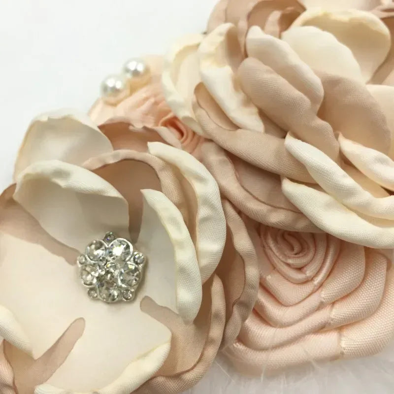 Elegant Baby Chiffon Hair Accessory with Floral Design - The Palm Beach Baby