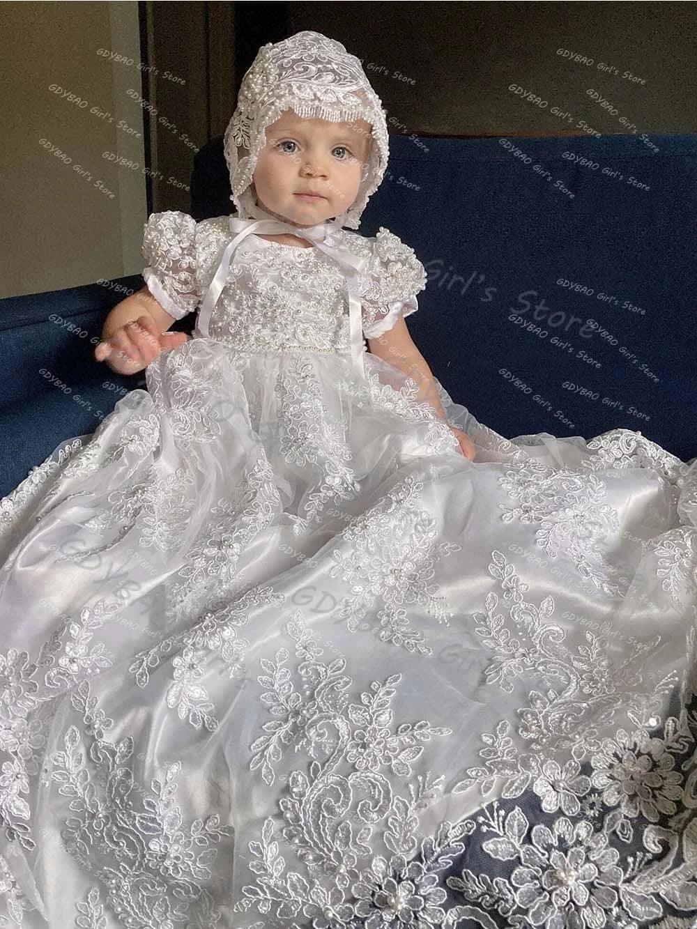  Christening Gown with Bonnet - The Palm Beach Baby - The Palm Beach Baby