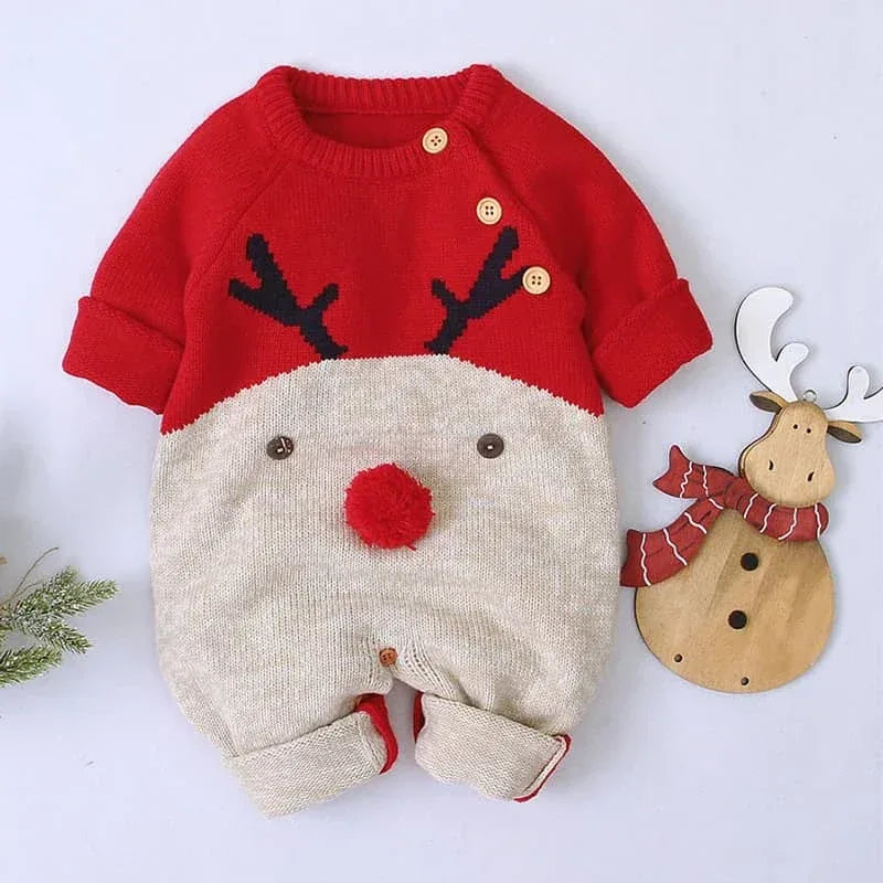 The Palm Beach Baby Christmas Reindeer Romper - The Palm Beach Baby