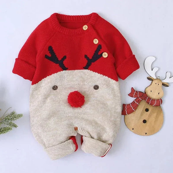 The Palm Beach Baby Christmas Reindeer Romper - The Palm Beach Baby