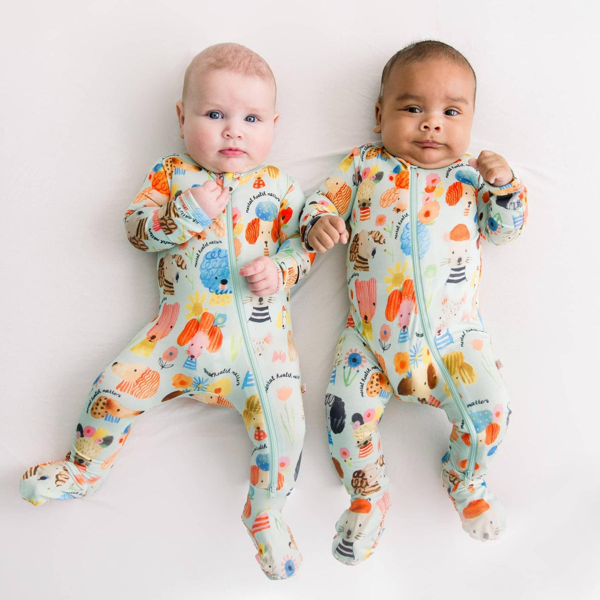 Raising Mama Dog Print Footie Pajamas for Babies - Soft & Cozy - The Palm Beach Baby