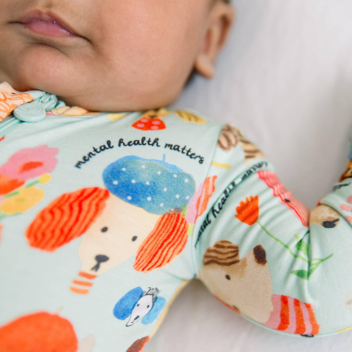 Raising Mama Dog Print Footie Pajamas for Babies - Soft & Cozy - The Palm Beach Baby