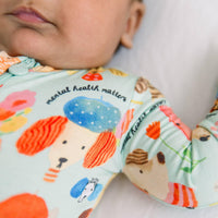 Raising Mama Dog Print Footie Pajamas for Babies - Soft & Cozy - The Palm Beach Baby
