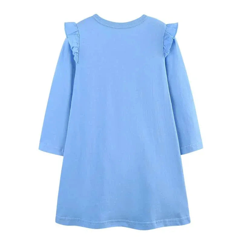 Baby Girl Animal Print Dress with Cute Bunny Design - The Palm Beach Baby