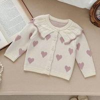 baby knit romper soft cotton Heart Pattern Romper - The Palm Beach Baby