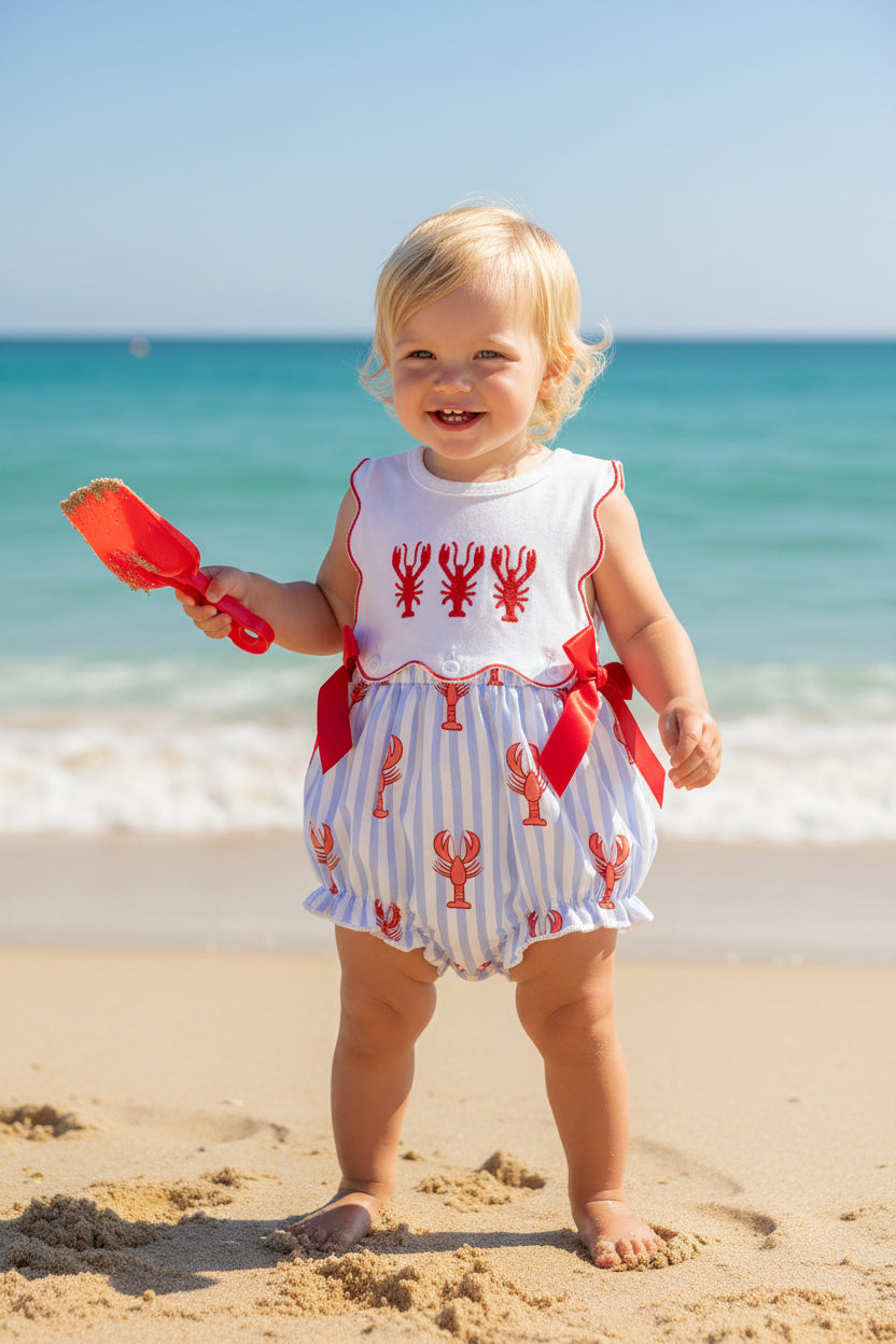 Lobster Cutie Summer Baby Romper