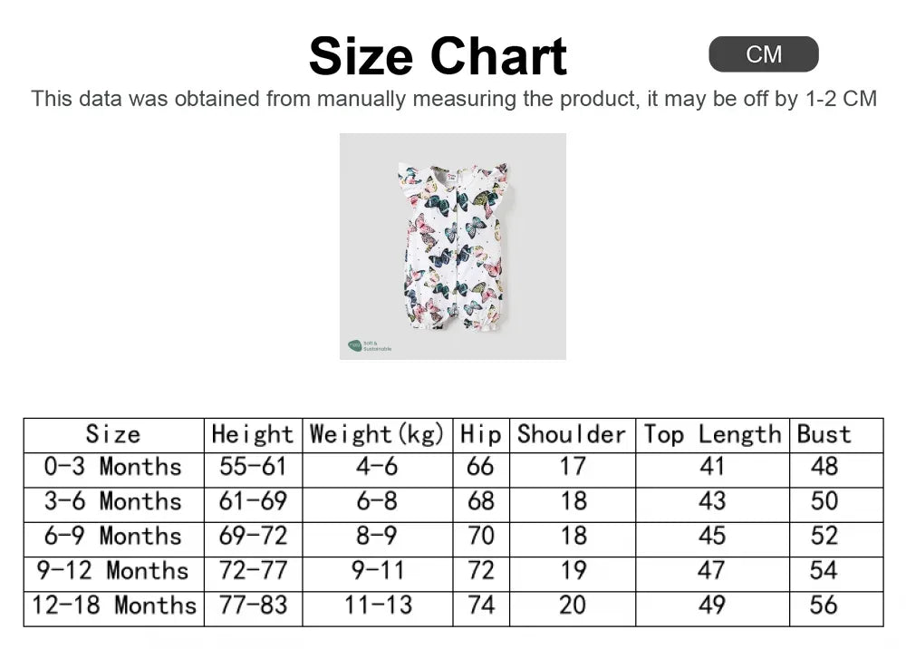 white baby romper with colorful butterfly print for 0 to 18 months with sleeveless design