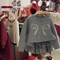 Arlana Shimmer Sweater and Skirt Set - Stylish Holiday Outfit - The Palm Beach Baby